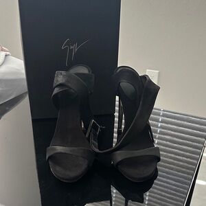 Giuseppe Zanotti Black Strappy Heels